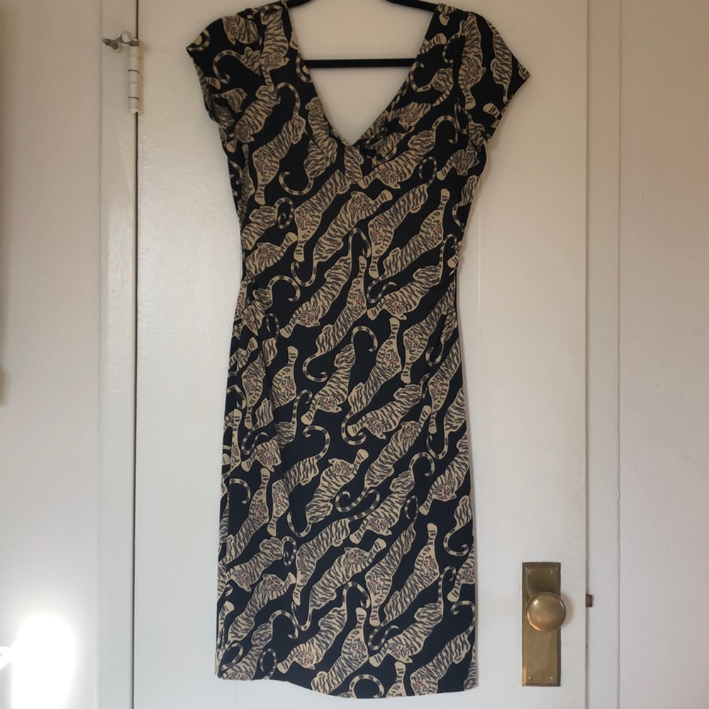 DVF Diane Vin Furstenberg silk cocktail dress